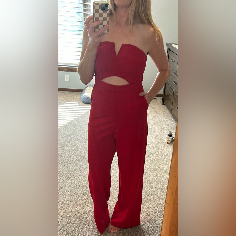 Express Red Jumpsuit